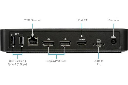 Targus USB4 Triple Video DockingStation with 100W Power - HDMI, 2 x DP - 2.5GbE (DOCK460EUZ)