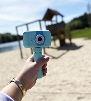 Barnekamera blå med stativ (X101S-BL)