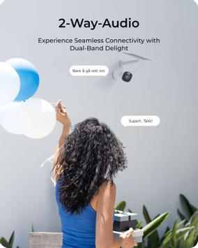 Reolink Argus B360 Smart 4K Wi-Fi utendørs (IP66) batteridrevet overvåkningskamera med app (RLC-B360)