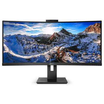 Philips 34" Ultrawide Buet WQHD DisplayHDR 400, Windows Hello pop-up-webkamera,  KVM-bryter (346P1CRH/00)