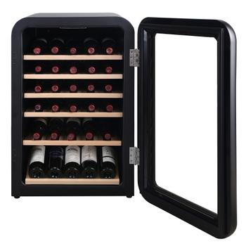 HCK vinkjøleskap 130L svart (SC-130R-S-BLACK)