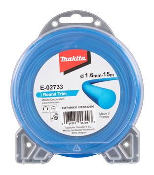 Makita trimmertråd - rund 1.65mm x15meter for DUR181, UR3000/ 3500/ 3501 og UR100 (E-02733)