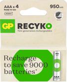 GP ReCyko Rechargeable Battery, Size AAA, 950 mAh, 4-pack (201242)