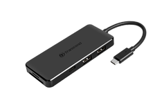 Transcend HUB5C 6-in-1 USB-C hub USB 3.1 - 10Gbs, 60W PD, UHS-II SD-/microSD-minnekortleser