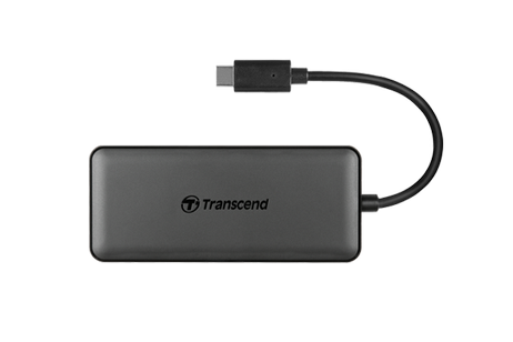 Transcend HUB5C 6-in-1 USB-C hub USB 3.1 - 10Gbs, 60W PD, UHS-II SD-/ microSD-minnekortleser (TS-HUB5C)