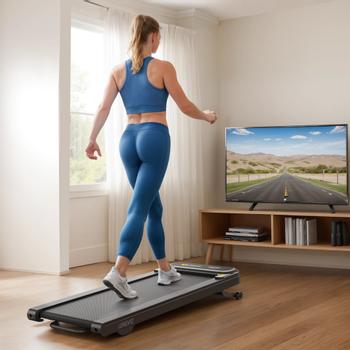 Urevo Spacewalk 3S tredemølle stigningsfunksjon 6km/t, 108x42cm løpebånd (URTM024)