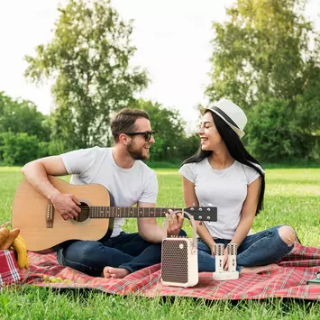 Divoom Songbird-HQ hvit karaokemaskin (90100058219)