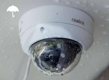 Reolink P437 - vandalsikkert 4K-kamera PoE overvåkningskamera med 5X optisk zoom, AI og spotlys - strøm og data via nettverkskabel (RLC-P437)