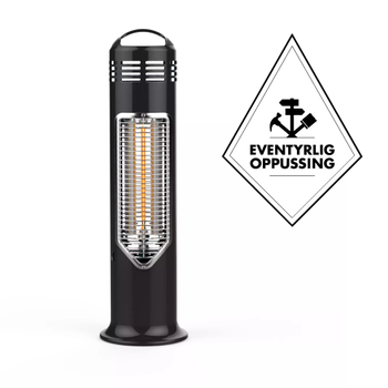 IMUS terrassevarmer med "Safe Touch"-teknologi kun 67cm høy - 550W (tilsvarer 1500W*) (526-1180)