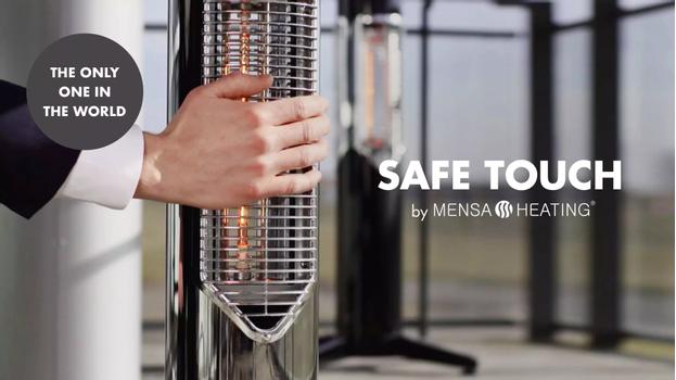 IMUS terrassevarmer med "Safe Touch"-teknologi kun 67cm høy - 550W (tilsvarer 1500W*) (526-1180)