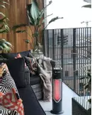 IMUS terrassevarmer med "Safe Touch"-teknologi kun 67cm høy - 550W (tilsvarer 1500W*) (526-1180)