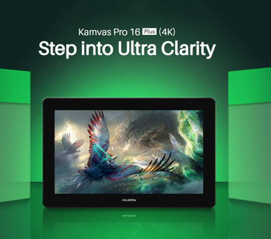 Huion Kamvas Pro 16 Plus tegnebrett med 4K-oppløsning (GT1562-G)