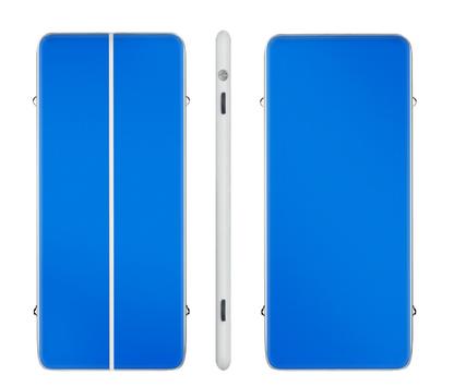 AIRTRACK Oppblåsbar gymnastikk-matte 5x1m, Blå/Hvit (AIRTRACK-5M)