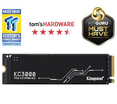 Kingston KC3000 2TB PCIe 4.0 SSD (NVMe), Phison E18, 3D TLC NAND (SKC3000D/2048G)