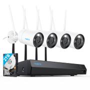 Reolink trådløs kameraovervåkningspakke - 4 AI-kameraer 2TB NVR med Wi-Fi 6