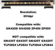 Zebra 1 - skriverhode (105934-037)