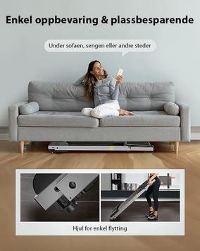 Urevo Fold Mini sammenleggbar tredemølle 10km/t, 105x40cm løpebånd (UREVO-FOLD-MINI)