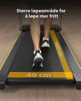 Urevo Fold Mini sammenleggbar tredemølle 10km/t, 105x40cm løpebånd (UREVO-FOLD-MINI)