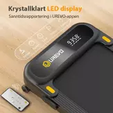 Urevo Spacewalk 3S tredemølle stigningsfunksjon 6km/t, 108x42cm løpebånd (URTM024)