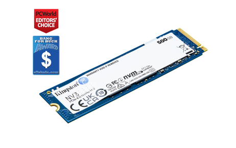 Kingston NV3 500GB NVMe SSD M.2 2280 PCIe 4.0 (SNV3S/500G)