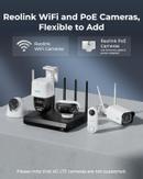 Reolink 12-kanalers Wi-Fi 6 NVR med 2TB harddisk, 4x RJ-45 uten PoE (NVS12W)