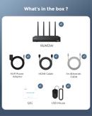 Reolink 12-kanalers Wi-Fi 6 NVR med 2TB harddisk, 4x RJ-45 uten PoE (NVS12W)