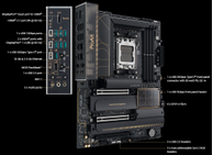 ASUS ProArt X870E-CREATOR WIFI, ATX AM5, DDR5, 2x M.2 PCIe 5.0, 2x USB4, 2.5GbE + 10GbE LAN, Wi-Fi 7 320MHz (802.11be) (90MB1IG0-M0EAY0)