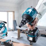 Makita DAS180Z blåsepistol - uten batteri LXT 18V - 0-200m/s, 0-18kPa, 0-1.1m³/ min - støvblåser blåseverktøy blower (DAS180Z)