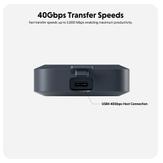Targus HyperDrive Next USB4 NVMe SSD Enclosure 40Gbps, IP55 - compatible with PlayStation 5 (PS5) (HD5001GL)