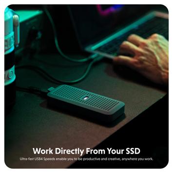 Targus HyperDrive Next USB4 NVMe SSD Enclosure 40Gbps, IP55 - compatible with PlayStation 5 (PS5) (HD5001GL)