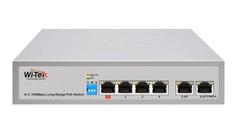 Wi-Tek PoE+ Switch -  4 kanaler 802.3at - 30W pr port (max 65W)