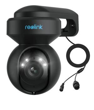 Reolink E1 Outdoor Wi-Fi - svart (E540-B) utendørs-kamera med pan/ tilt/ zoom,  IP66 - perfekt som fjøskamera (RLC-E540-B)