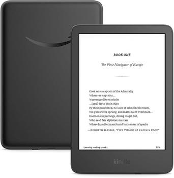 Amazon Kindle 2024 (16GB) - svart 6" lesebrett,  300 ppi, Wi-Fi, Special Offers Edition (B0CNV9F72P)