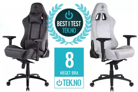 Deltaco GAM-121 Alcantara gamingstol,  mørkegrå (GAM-121-DG)