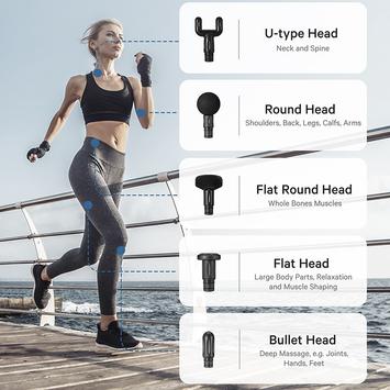 Naipo massasjepistol - oppladbar (MGG-2103)