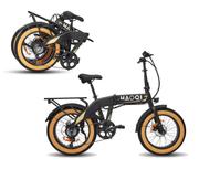 HAOQI Squirrel sammenleggbar elsykkel - svart