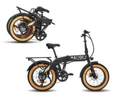 HAOQI Squirrel sammenleggbar elektrisk fatbike svart elsykkel elektrisk sykkel