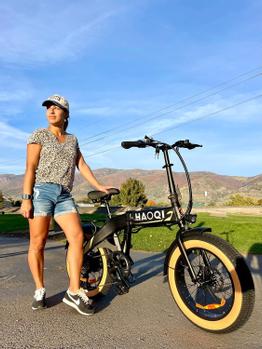 HAOQI Squirrel sammenleggbar elsykkel - svart (HAOQI-Squirrel)