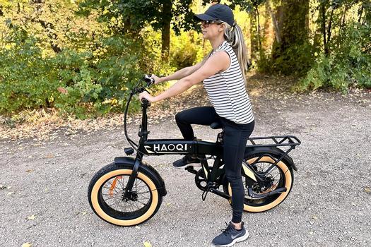 HAOQI Squirrel sammenleggbar elsykkel - svart (HAOQI-Squirrel)
