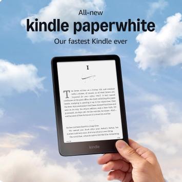 Amazon Kindle Paperwhite 2024 (16GB) Black, 7" lesebrett,  300 ppi, Wi-Fi, Special Offers Edition (B0CFPXBJ9Y)