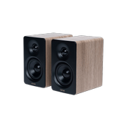 Edifier M60 compact desktop speakers Classic Oak, 66W, Bluetooth 5.3, USB-C, AUX