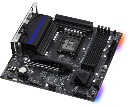 ASRock B760M PG Riptide mATX 4x DDR5, 2x M.2, 2x USB3.1 Type-C, 2.5GbE LAN (90-MXBL60-A0UAYZ)