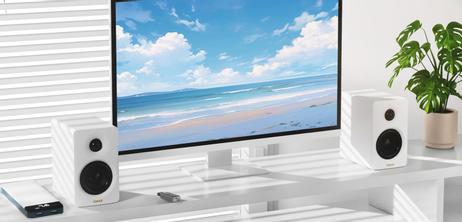 Edifier M60 compact desktop speakers White, 66W, Bluetooth 5.3, USB-C, AUX (M60-WT)