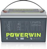 Powerwin BT100 12.8V 100Ah LiFePO4 litiumbatteri for båt, hytte, campingvogn og bobil (forbruk) (POWERWIN-BT100)