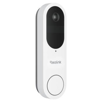 Reolink smart ringeklokke med kamera hvit, batteridrevet,  4MP oppløsning,  persondeteksjon (RL-Video-Doorbell-Batt)