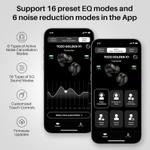 Tozo Golden X1 trådløse ørepropper True wireless LDAC-hodetelefoner med mikrofon (TZ-GoldenX1)
