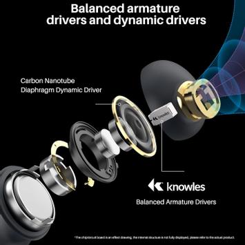 Tozo Golden X1 trådløse ørepropper True wireless LDAC-hodetelefoner med mikrofon (TZ-GoldenX1)