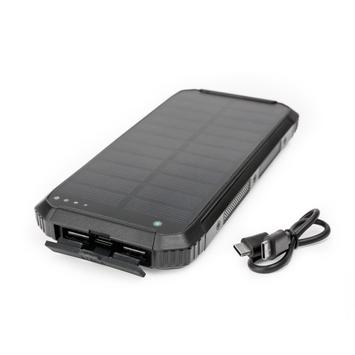 Platinet Solar Powerbank 10000mAh 15W PD med 5W trådløs lading, 1x USB-C, 2x USB-A (PMPB10SPW15)