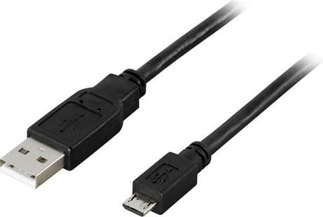 Deltaco USB Cable - 1 m - A-micro B (USB-301S)