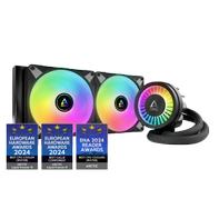 Arctic Liquid Freezer III 280 A-RGB, svart, 2x140mm - støtter bl.a LGA1700, LGA1851 og AM5